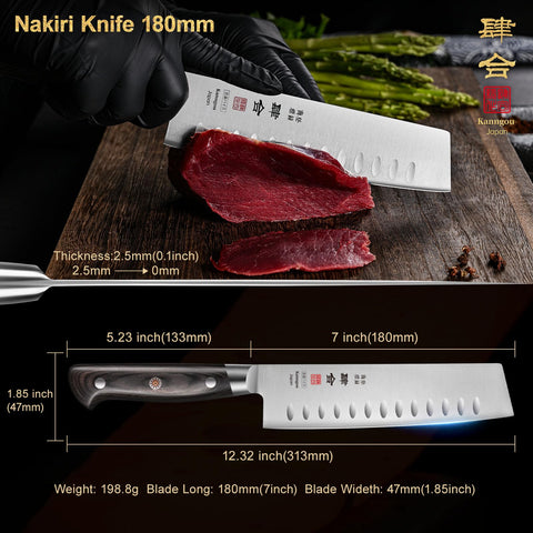 kanngou Nakiri 7 pulgadas, uso versátil en cocina diaria