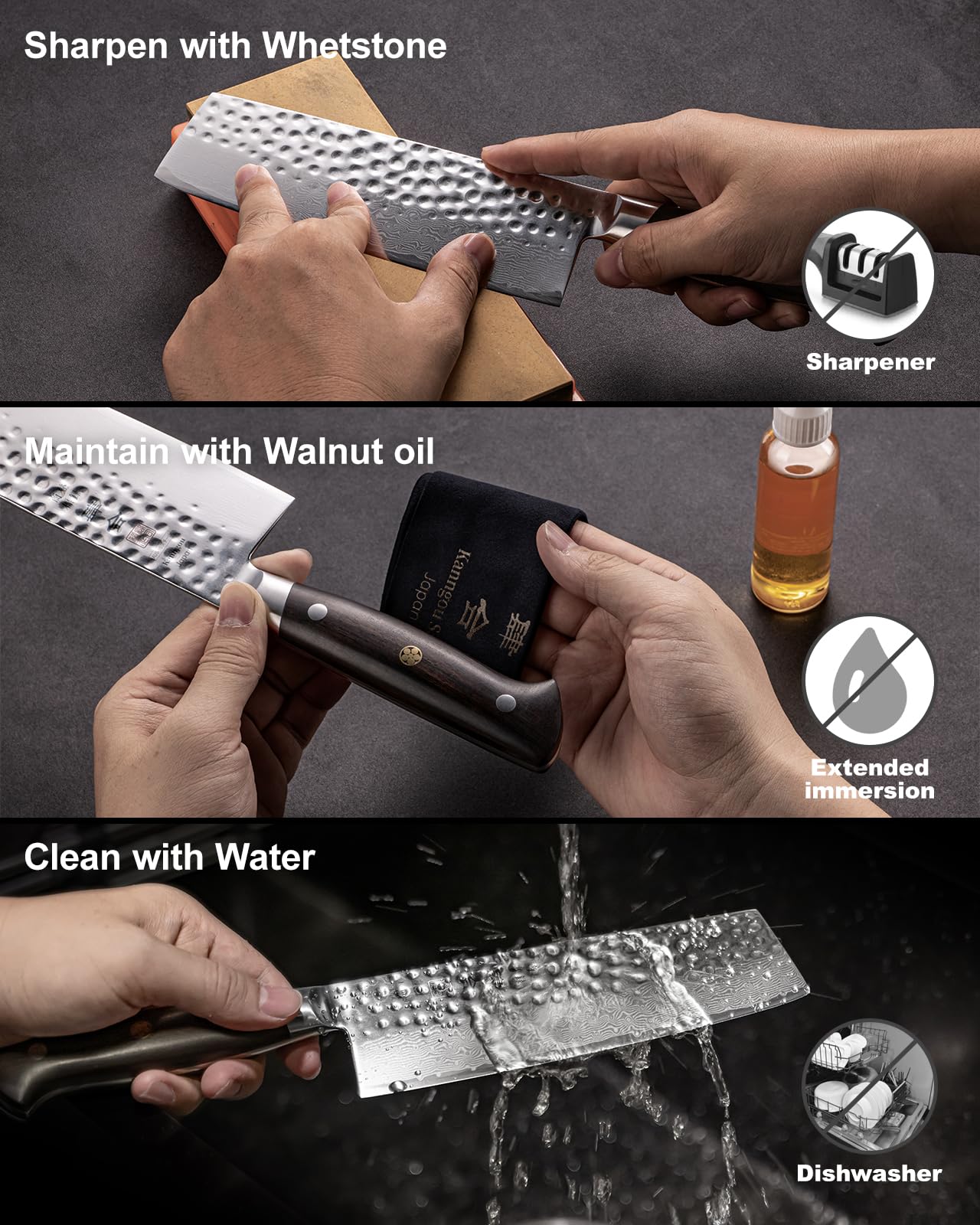 kanngou nakiri: diseño ergonómico equilibrado para largas sesiones de cocina