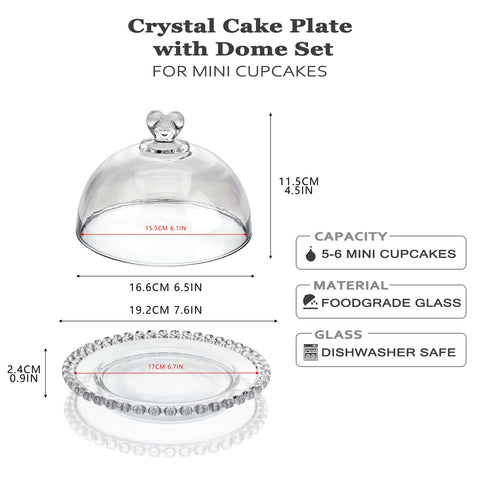 Kanpura domo cristal para pasteles muestra postres con claridad y elegancia.