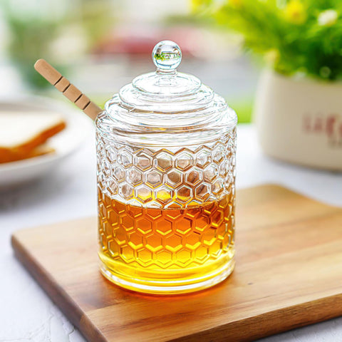 kanpura jarro miel cristal regalo perfecto para cocineros y amantes de la cocina.
