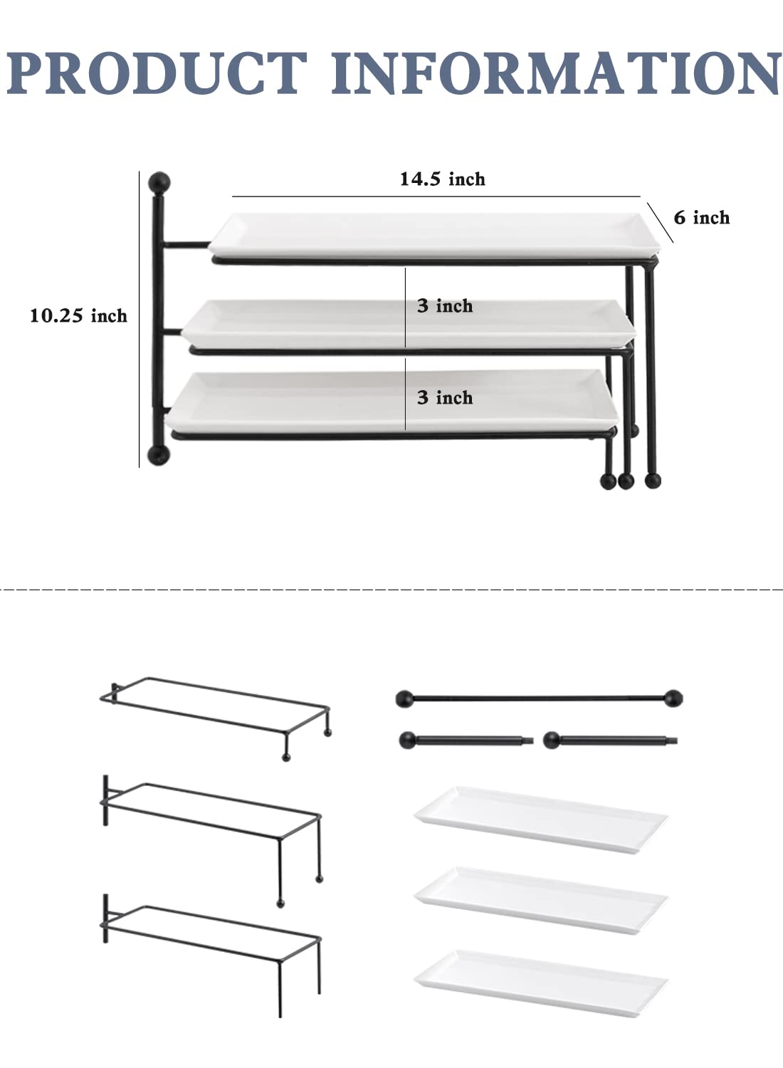 Kanwone platillos porcelana 14.5x6 pulgadas para bocadillos y dulces.