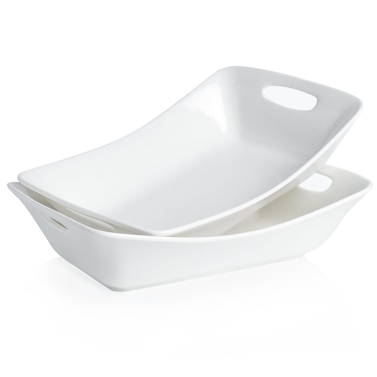 Kanwone tazones grandes para servir con asas, ideales para ensaladas y guisos.