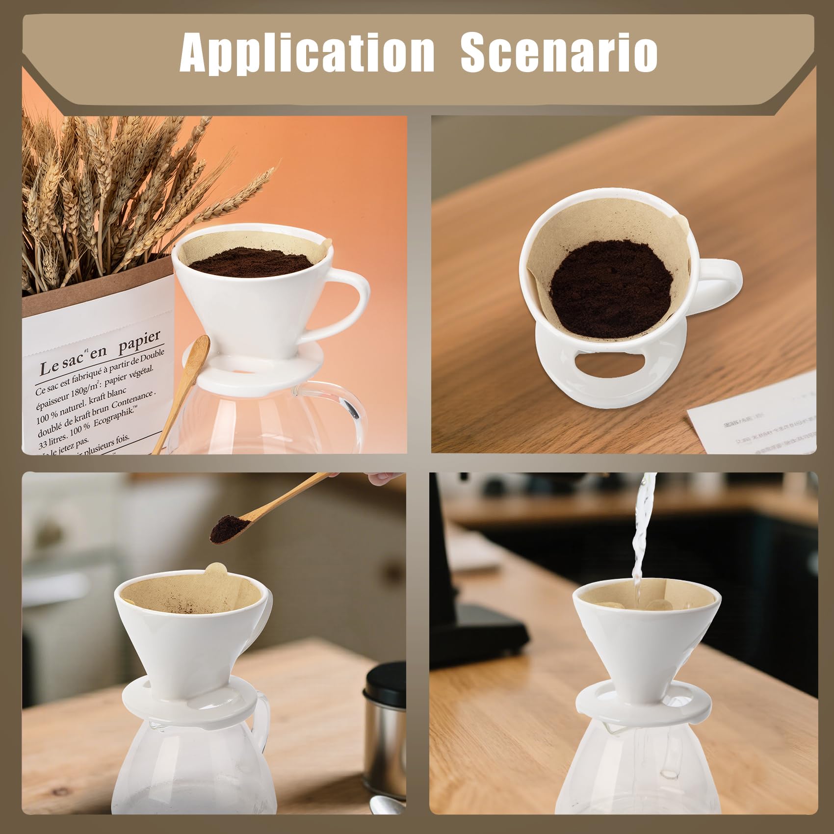 Kapawze conjunto filtros café 2 tazas, compatibilidad amplia con cafeteras.