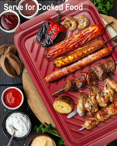 KAQAHIDO bandeja libre de BPA y resistente al calor