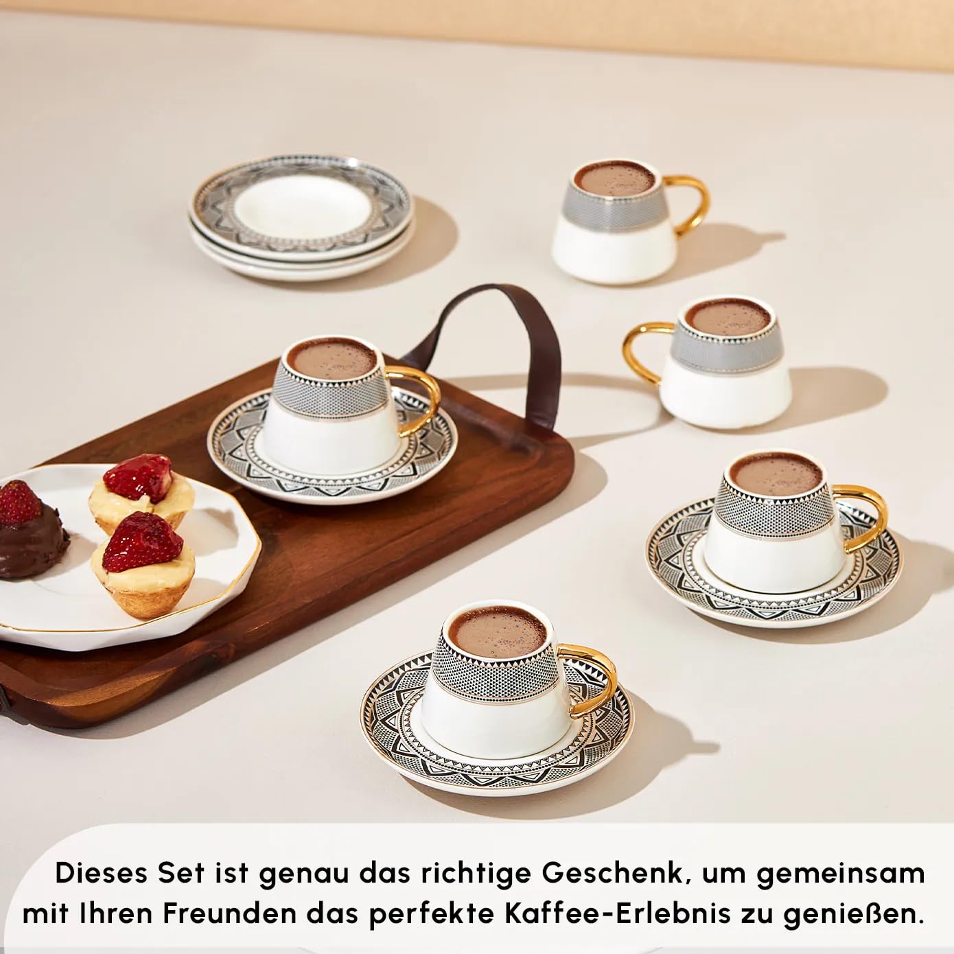 KARACA Globe para servir café turco, griego o árabe.