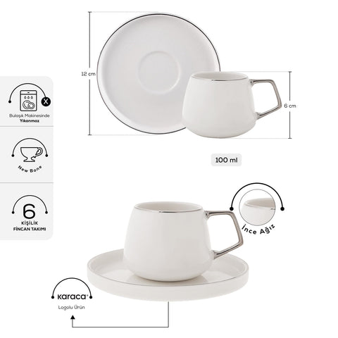 KARACA Saturn Platin: ideal para ritual de café turco en casa.