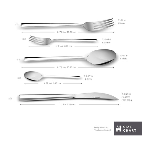 KARACA Tivoli cucharas 20,5 cm servicio cómodo para platos