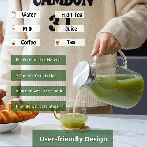 Karafu jarra para agua, té y jugos infusionados en casa