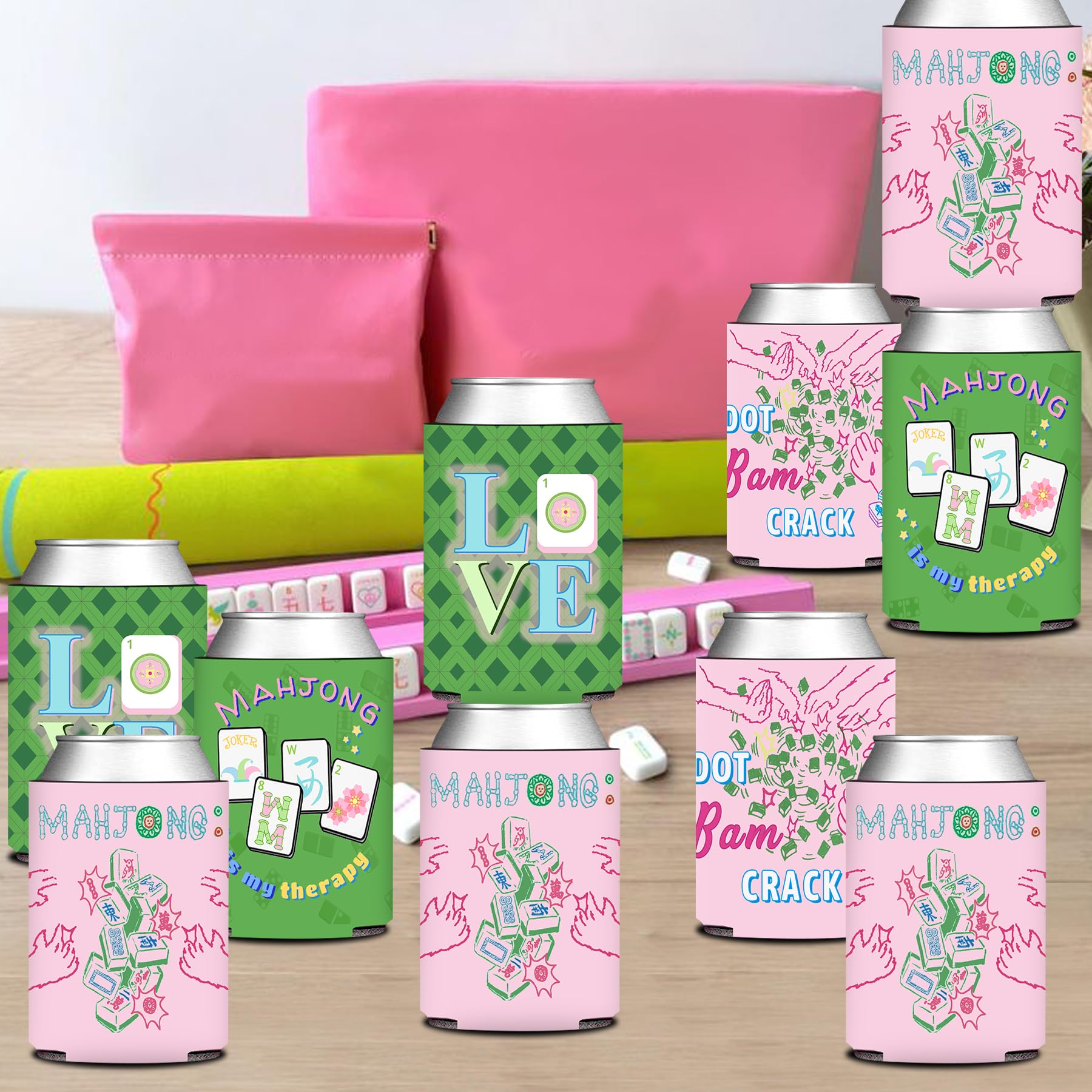 KARAQY funda para lata en mesa, perfecta para decoraciones de fiesta.