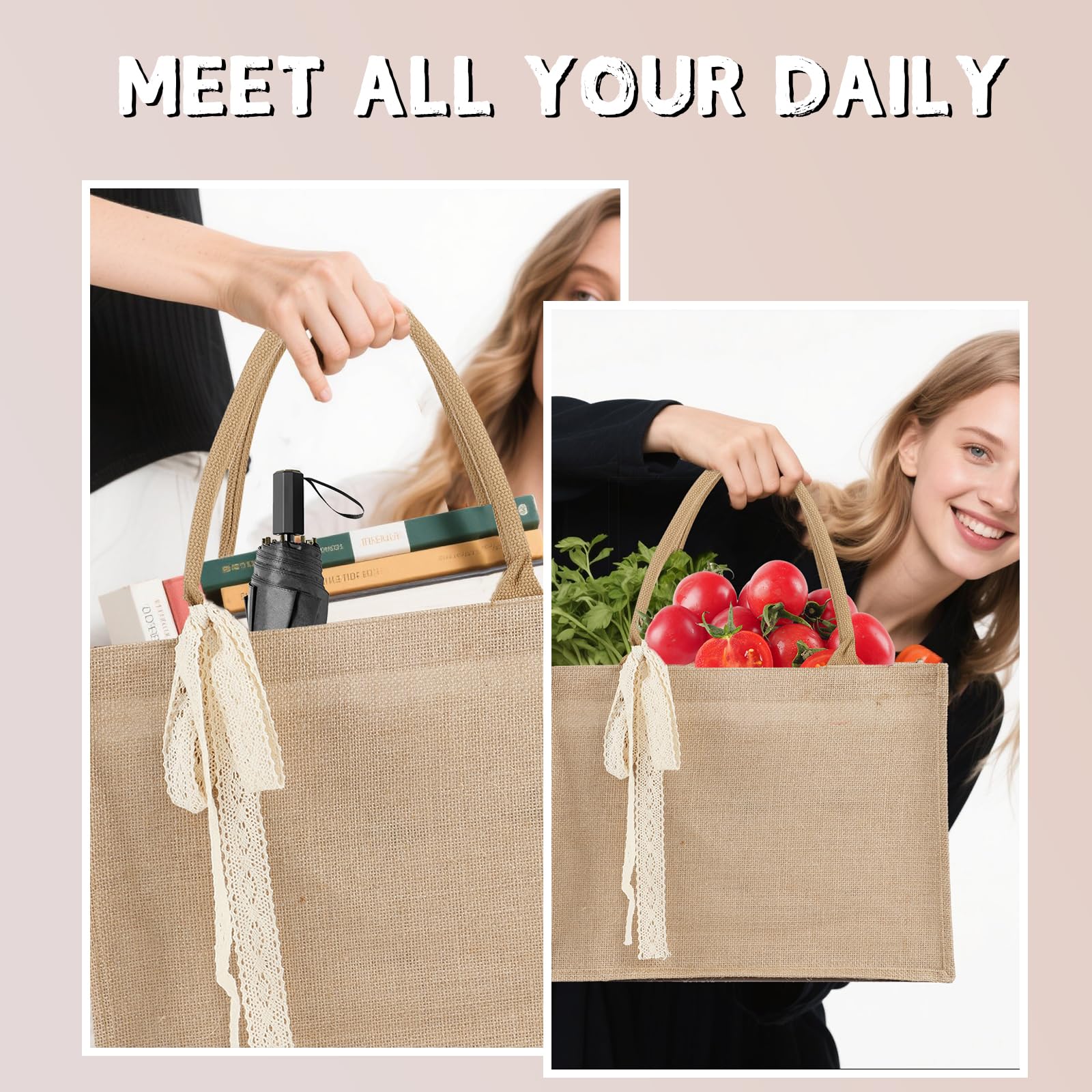 Karinoos bolsa con cinta decorativa añade un toque elegante