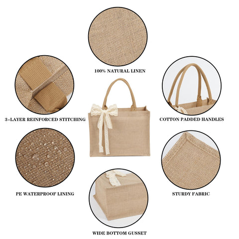 Karinoos bolsa de yute superficie para personalizar con manualidades.