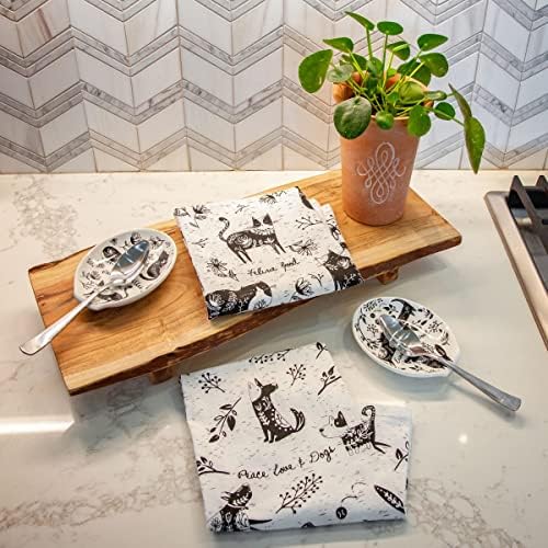Karma Boho reposacucharas - conjunto tazas y paños, ideas para decoración coordinada.
