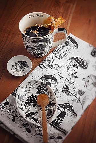 Karma Boho reposacucharas - plano detalle cerámica esmaltada, uso diario.