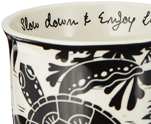 Karma taza de cerámica, colección inspirada en la naturaleza con tortuga marina.