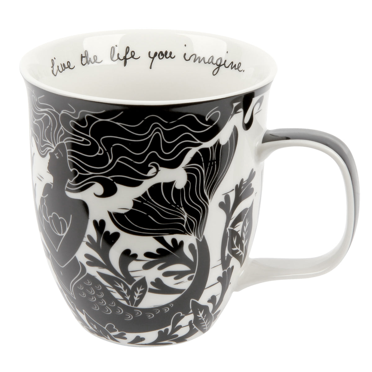 Taza Karma Regalos Boho con sirena, ideal para café matutino.