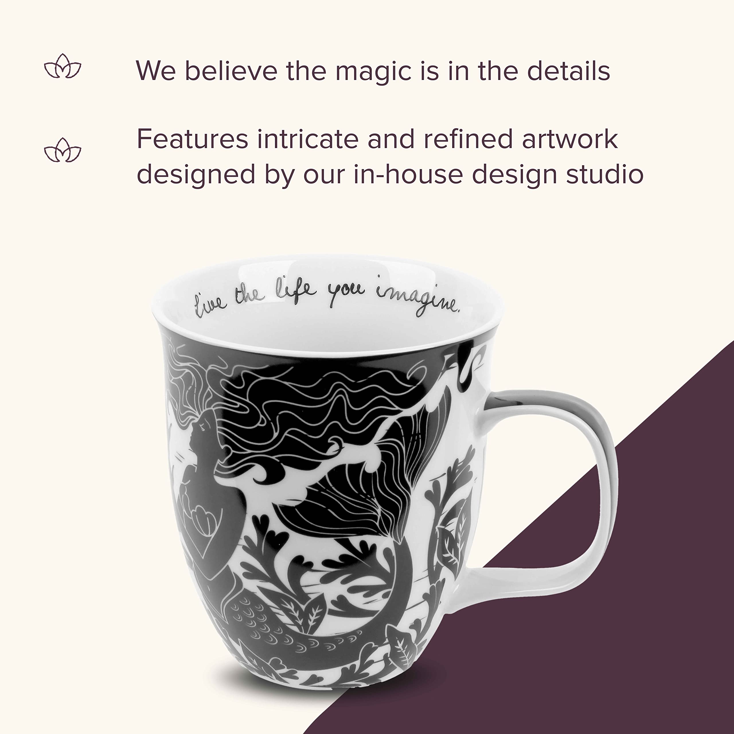 Taza Karma Regalos estilo Boho apta para microondas.