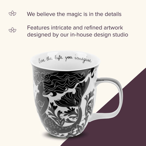 Taza Karma Regalos estilo Boho apta para microondas.