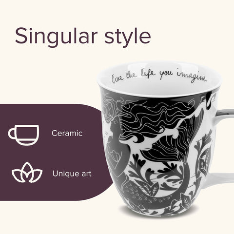 Taza Karma Regalos cerámica Boho con manija duradera para uso diario.