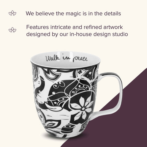 taza karma bohemio cerámica capacidad catorce onzas para café o té