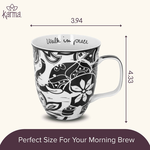taza karma bohemio cerámica interior liso facilita la limpieza diaria