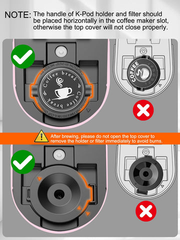 Karosie cafetera compatibilidad 5,5 pulgadas, admite tazas y mug de tamaño estándar.