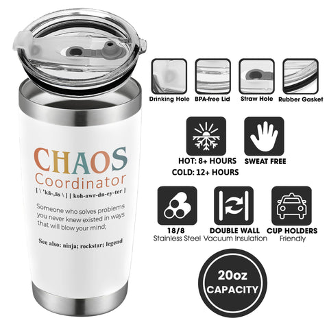 KatAndNat taza térmica regalo para jefas, práctica y duradera.