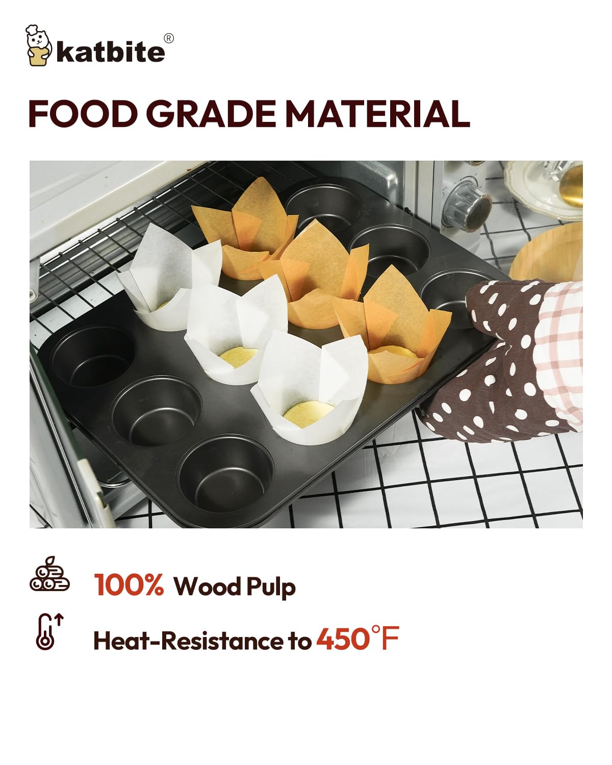 Katbite apto horno microondas: resistente al calor para recetas rápidas y limpias.