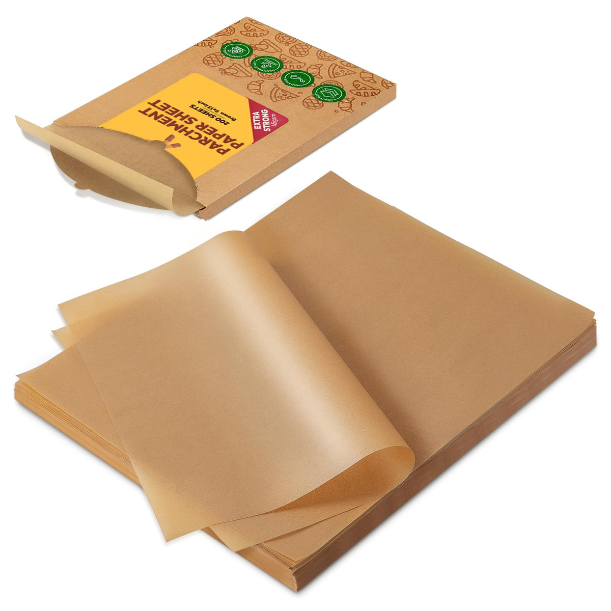Katbite papel pergamino 9x13 resistente para hornear