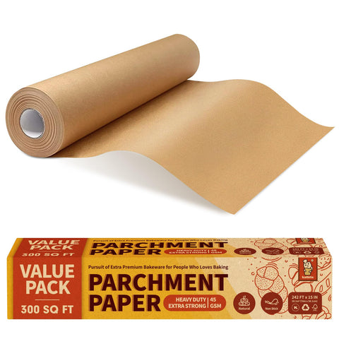 Katbite rollo pergamino 15x242 ft, antiadherente para hornear limpio.