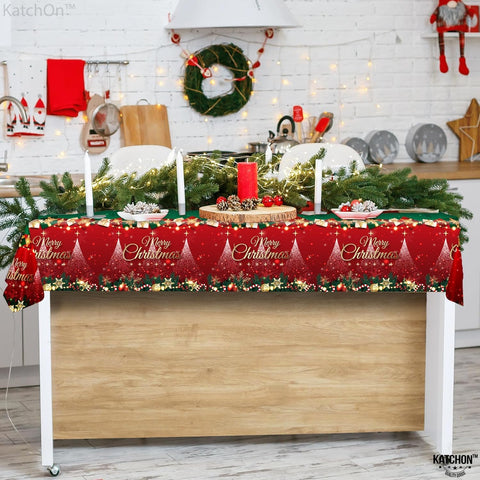 Diseño único KatchOn mantel navidad rectangular para ambiente festivo