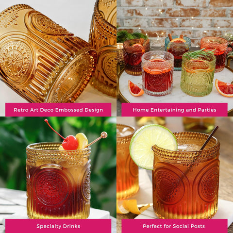 Vasos ámbar Kate Aspen para té frío o café helado