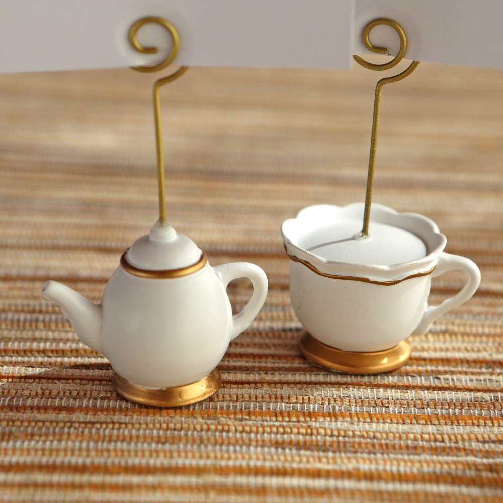 Aro espiral dorado de Kate Aspen Hora del Té Capricho para tarjetas.