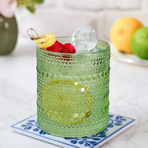Vaso Kate Aspen verde salvia, uso para bebidas frías, ya sea agua o cócteles