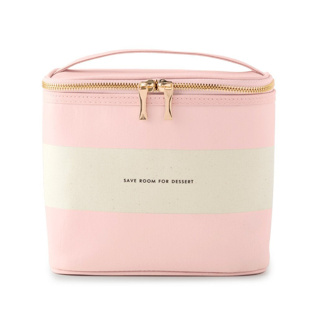kate spade new york bolsa almuerzo aislada rosa, ideal para llevar comida con estilo