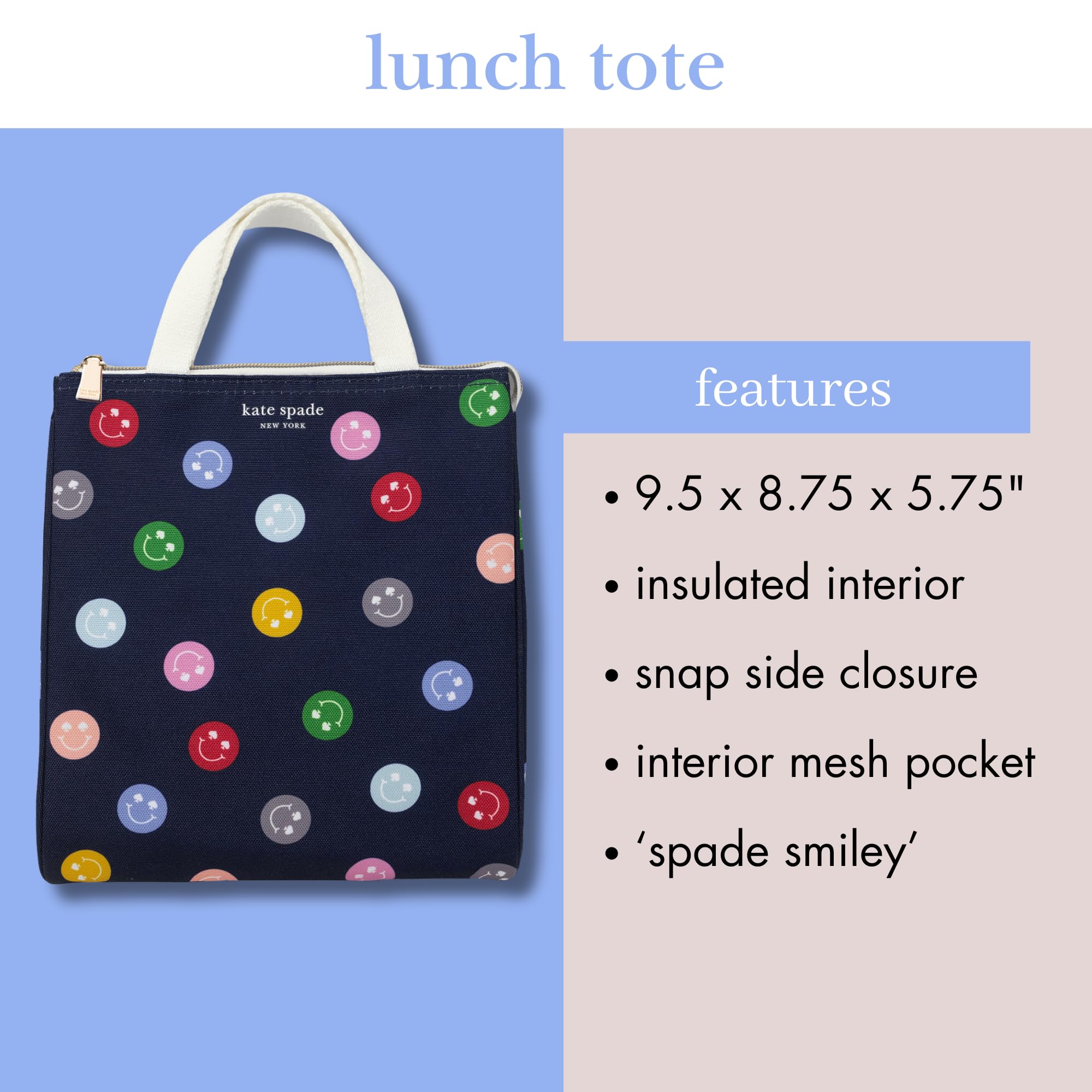 kate spade new york bolsa almuerzo mujer diseño resistente para uso diario