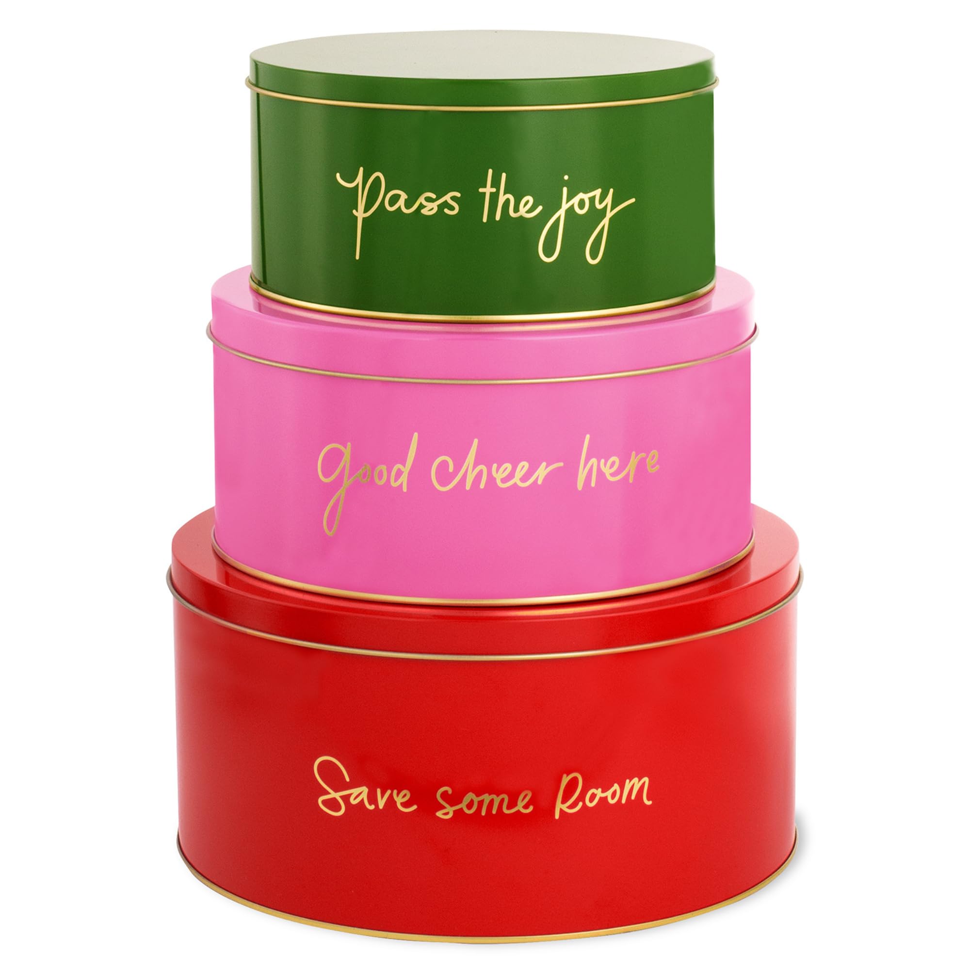kate spade new york lata pequeña verde con tapa, ideal para porciones pequeñas de golosinas.