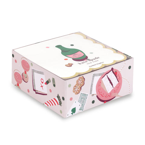 kate spade new york, servilletas con varios diseños festivos para mesa festiva