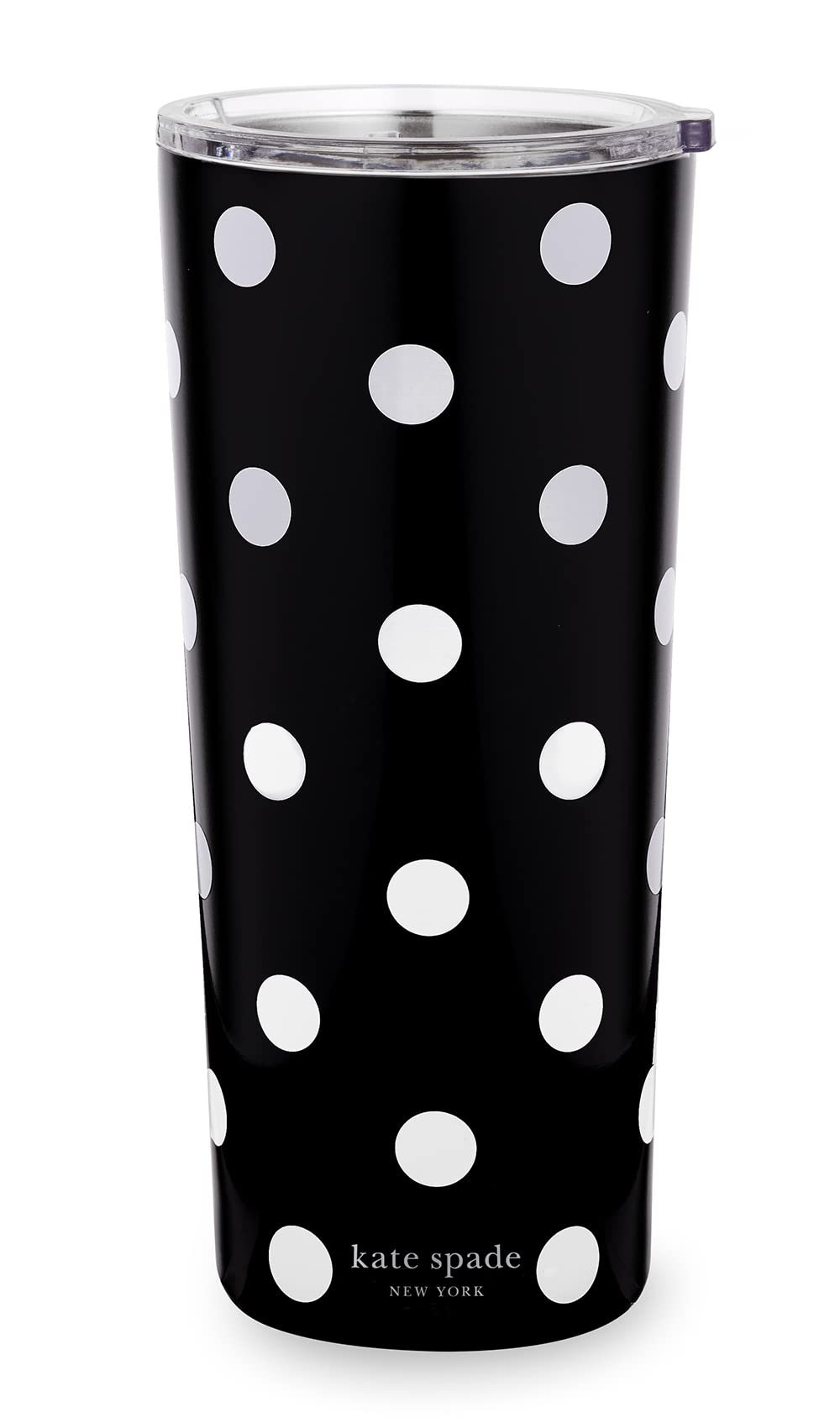kate spade new york taza inoxidable, diseño punto elegante para uso diario.