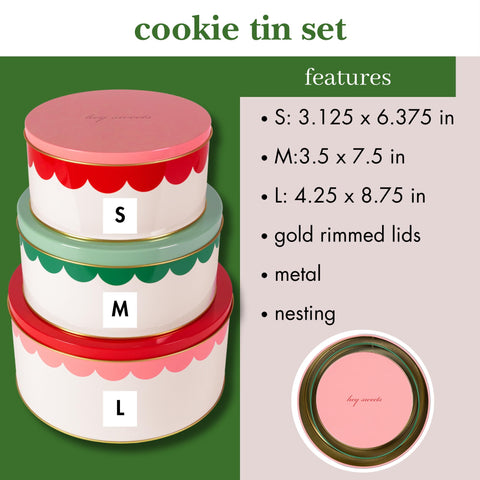 kate spade new york tin decorativo grande con tapa, ideal para porciones grandes