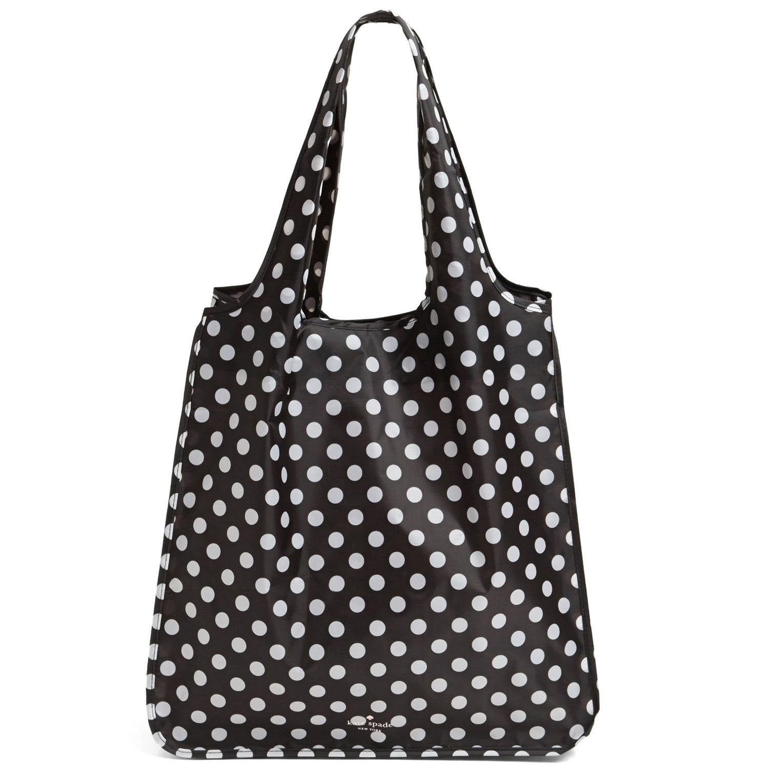 Kate Spade New York tote reutilizable enrollado para almacenamiento compacto.