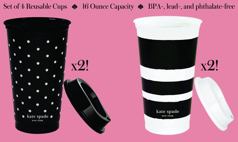 Tumbler Kate Spade New York con capacidad de 473 ml para bebidas calientes o frías