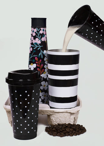 Tumbler Kate Spade New York apilable para ahorro de espacio