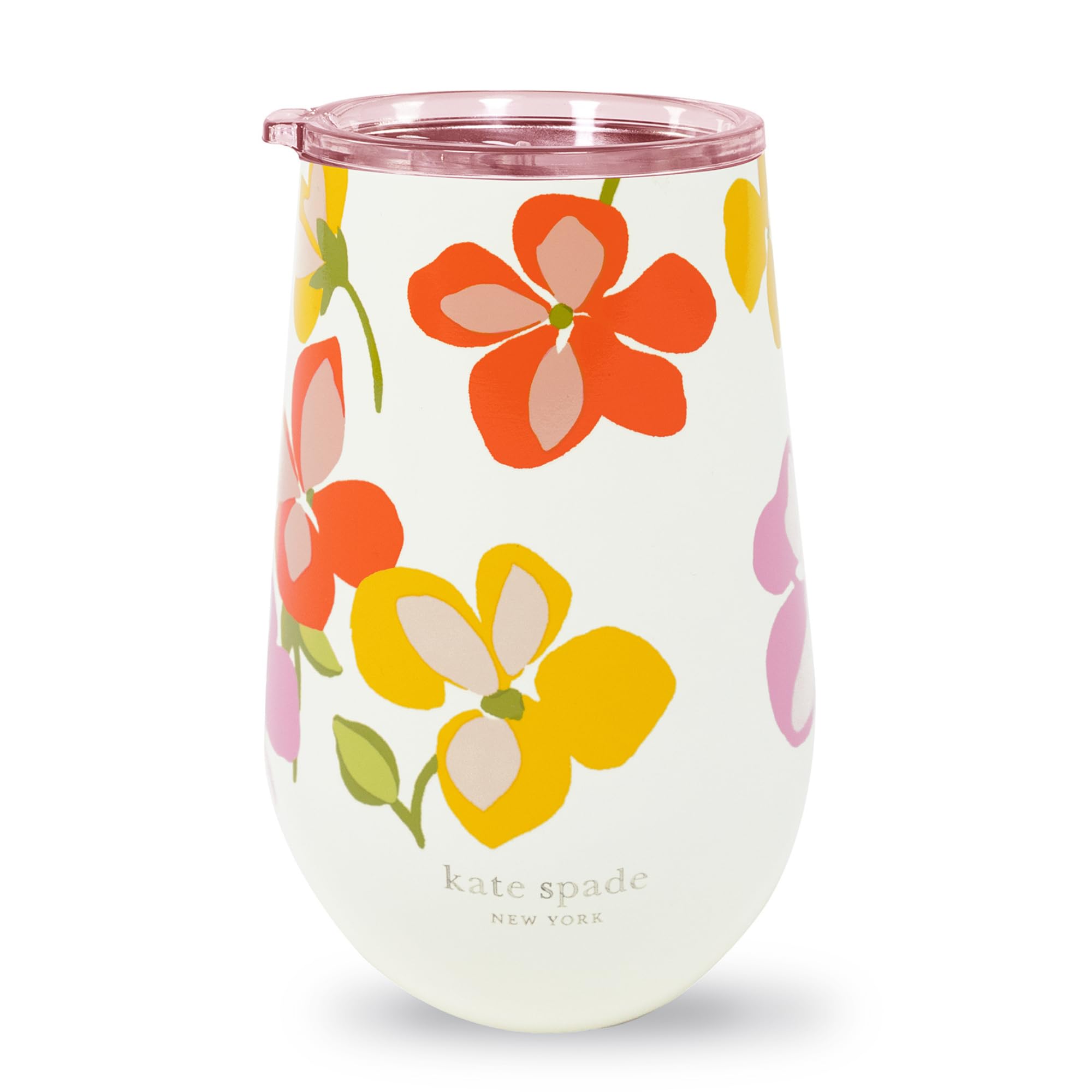 kate spade new york vaso de vino aislado en acero inoxidable para llevar con estilo