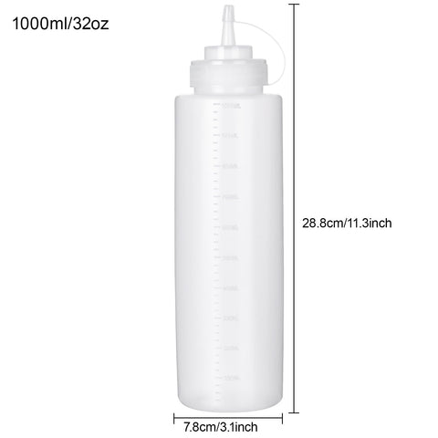 Katfort botellas condimentos con escala de 100 ml a 1000 ml.