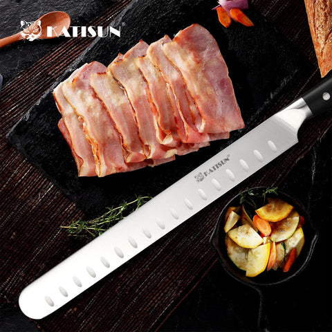 Funda incluida para almacenamiento seguro del cuchillo Brisket.
