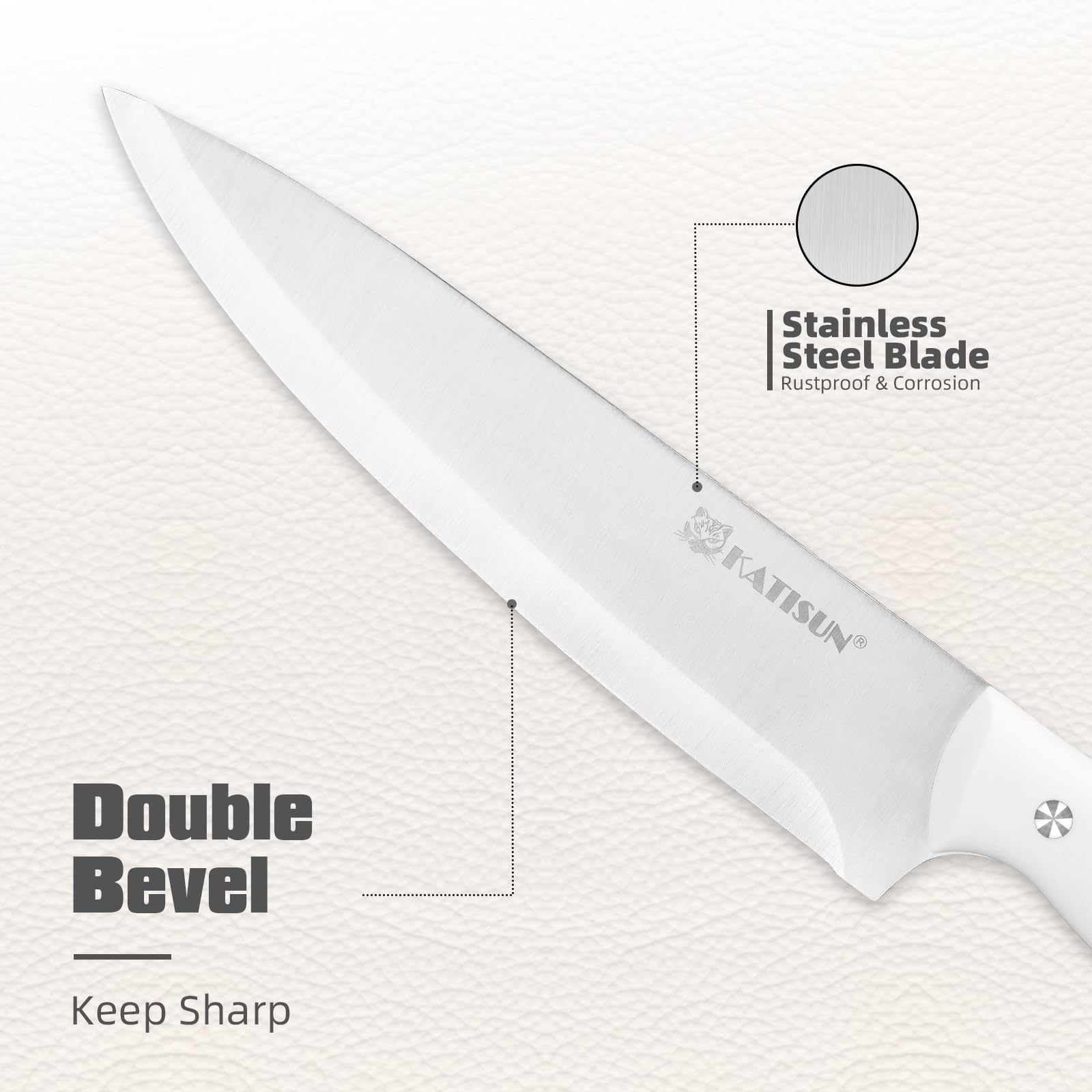 KATISUN cuchillo pan largo para rebanadas uniformes