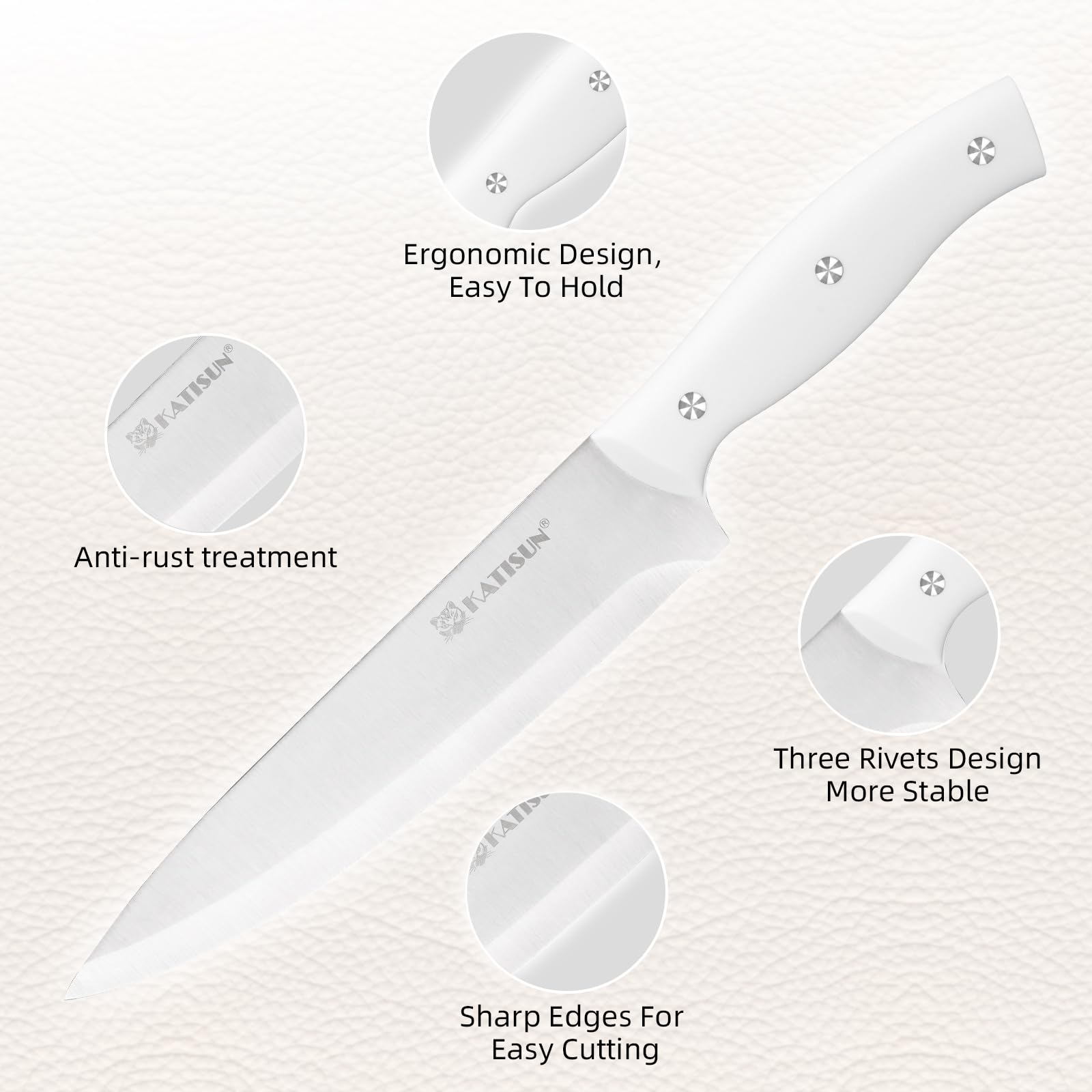 KATISUN cuchillo santoku para cortes versátiles en la cocina
