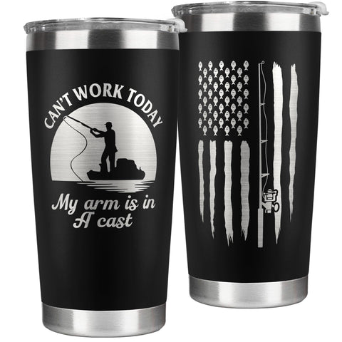 Katladiz taza de pesca 20 oz en acero inoxidable, ideal para café caliente