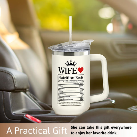KATLADIZ vaso térmico 40 onzas, impresión doble cara para mensajes.