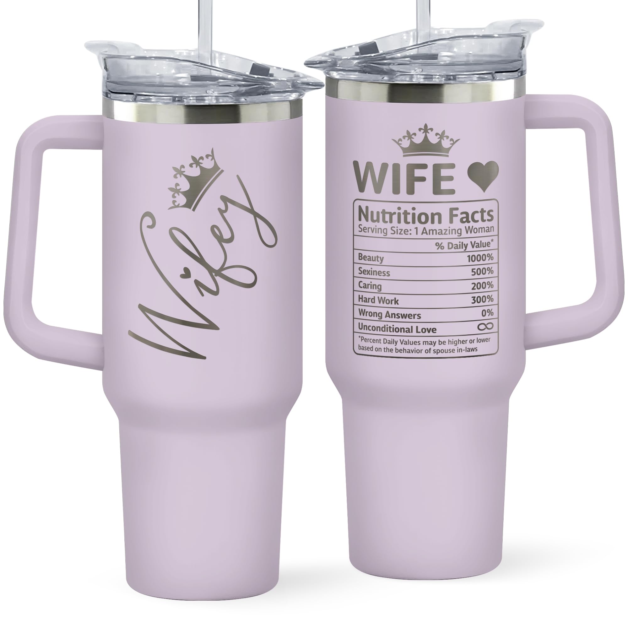 Vaso térmico morado KATLADIZ 40oz con tapa hermética para evitar derrames y mantener caliente